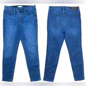 Madewell 10” High Rise Roadtripper Zip Front Edition Jeans Sz 31